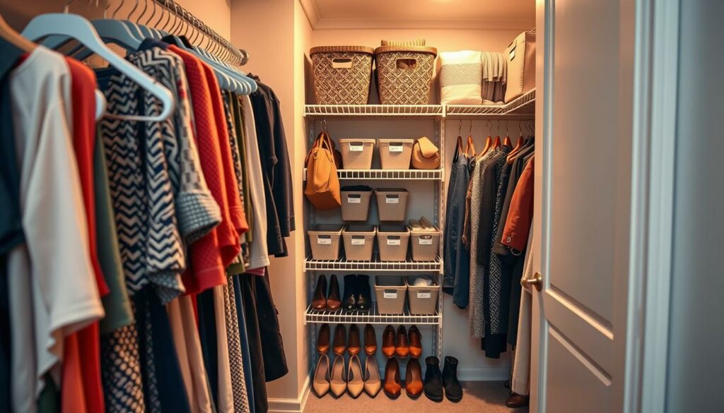 closet small space storage hacks