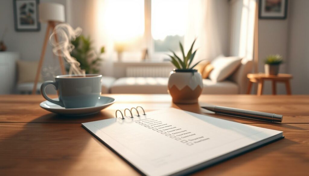 set up a morning checklist